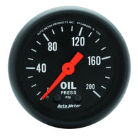Thumbnail for Autometer Z Series 52mm 0-200 PSI Mechanical Oil Pressure Gauge