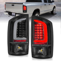 Thumbnail for ANZO 2002-2006 Dodge  Ram 1500 LED Tail Lights w/ Light Bar Black Housing Clear Lens