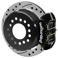 Thumbnail for Wilwood Ford Explorer 8.8in Rear Axle Dynapro Disc Brake Kit 11in Drilled/Slotted Rotor -Blk Caliper