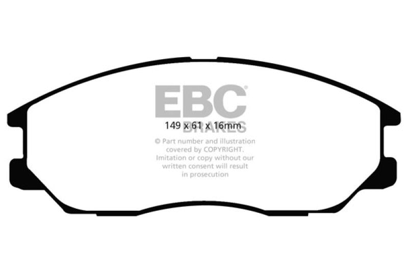 EBC 04-05 Hyundai XG 350 3.5 Redstuff Front Brake Pads