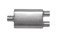Thumbnail for Gibson CFT Superflow Center/Dual Oval Muffler - 4x9x13in/2.25in Inlet/2.25in Outlet - Stainless