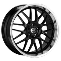 Thumbnail for Enkei Lusso 20 x 8.5 40mm Offset 5x114.3 Bolt Pattern Black w/ Machine Lip Wheel
