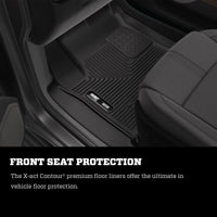 Thumbnail for Husky Liners 2022 Toyota Tundra CrewMax X-ACT Front & 2nd Seat Floor Liner - Blk