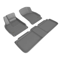 Thumbnail for 3D Maxpider 22-23 Lucid Air Kagu Floor Mat- Gray R1 R2