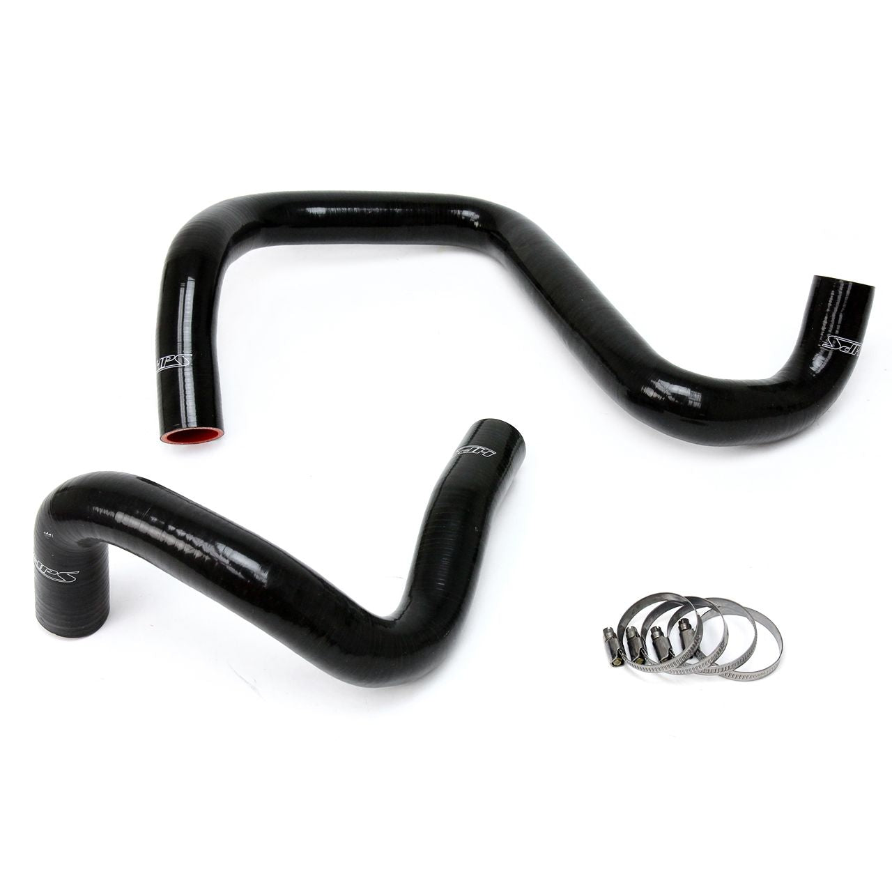 HPS Black Reinforced Silicone Radiator Hose Kit Coolant for Jeep 12-17 Wrangler JK & Unlimited 3.6L V6
