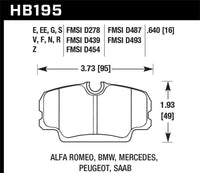 Thumbnail for Hawk 84-4/91 BMW 325 (E30) HT-10 Front Race Pads (NOT FOR STREET USE)