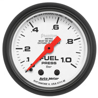 Thumbnail for Autometer Phantom 2-1/16in 0-1.0 Bar Mechanical Fuel Pressure Gauge