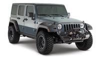 Thumbnail for Bushwacker 07-18 Jeep Wrangler Unlimited Pocket Style Flares 2pc 4-Door Sport Utility Only - Black