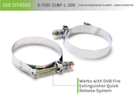 Thumbnail for DV8 Offroad Fire Extinguisher Mount Clamps - Large