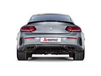 Thumbnail for Akrapovic 16-17 AMG C63 Coupe Evolution Line Cat Back (Titanium) w/ Carbon Tips (Req. Link Pipe)