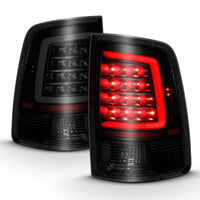 Thumbnail for ANZO 2009-2018 Dodge Ram 1500 LED Taillight Plank Style Black w/Smoke Lens