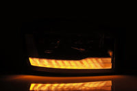 Thumbnail for AlphaRex 06-08 Dodge Ram 1500HD PRO-Series Projector Headlights Plank Style Black w/Seq Signal/DRL
