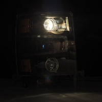 Thumbnail for AlphaRex 14-15 Chevy 1500 PRO-Series Projector Headlights Black w/ Sequential Signal &  DRL
