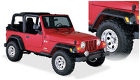 Thumbnail for Bushwacker 97-06 Jeep TJ Pocket Style Flares 4pc - Black