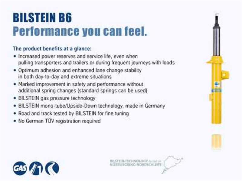 Bilstein 66-73 Volkswagen Fastback B6 Performance Shock Absorber - Front