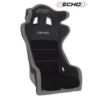 Thumbnail for PRP Echo Composite Seat- Black/Grey (PRP Silver Outline/Delta Silver- Silver Stitching)