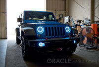 Thumbnail for Oracle Jeep Wrangler JK 07-17 LED Waterproof Halo Kit - White SEE WARRANTY