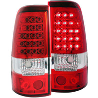 Thumbnail for ANZO 2003-2006 Chevrolet Silverado 1500 LED Taillights Red/Clear