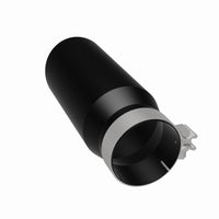 Thumbnail for MagnaFlow Tip Stainless Black Coated Single Wall Round Single Outlet 5in Dia 4in Inlet 13in L