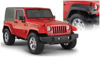 Thumbnail for Bushwacker 07-18 Jeep Wrangler Pocket Style Flares 2pc - Black