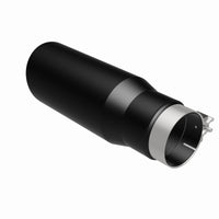 Thumbnail for MagnaFlow Tip Stainless Black Coated Single Wall Round Single Outlet 5in Dia 3.5in Inlet 14.5in L