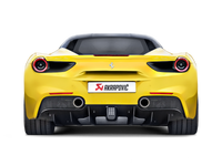 Thumbnail for Akrapovic 16-17 Ferrari 488 GTB/488 Spyder Slip-On Line (Titanium) w/ Carbon Tips