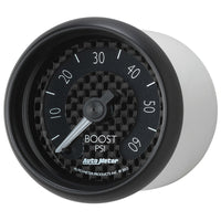 Thumbnail for Autometer GT Series 52mm Mechanical 0-60 psi Boost Gauge
