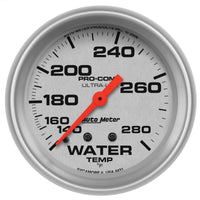 Thumbnail for Autometer Ultra-Lite 66.7mm 140-280 Deg F Mechanical Water Temperature Gauge - White