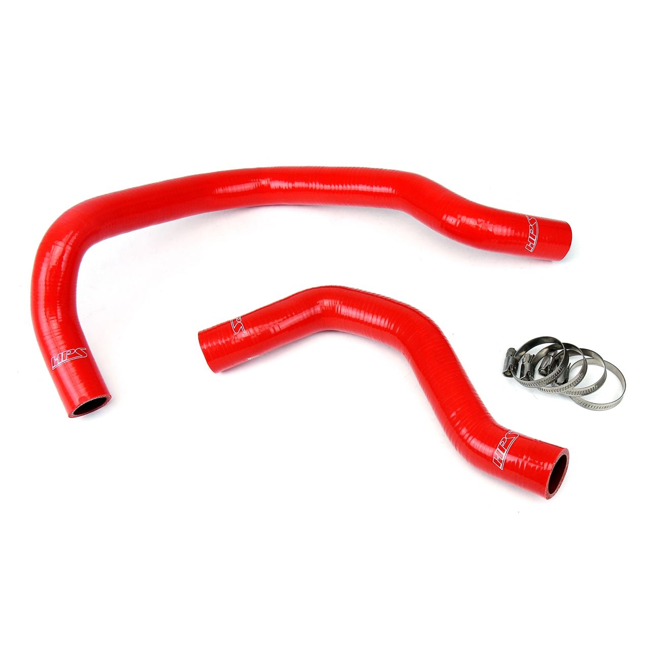 HPS Red Reinforced Silicone Radiator Hose Kit Coolant for Honda 88-91 Civic w/ B16