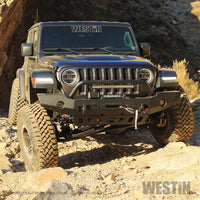 Thumbnail for Westin 18-19 Jeep Wrangler JL WJ2 Full Width Front Bumper w/Bull Bar Textured Black