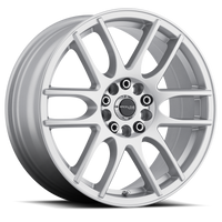 Thumbnail for Raceline 141S Mystique 17x7.5in / 5x110/5x115 BP / 40mm Offset / 72.62mm Bore - Gloss Silver Wheel