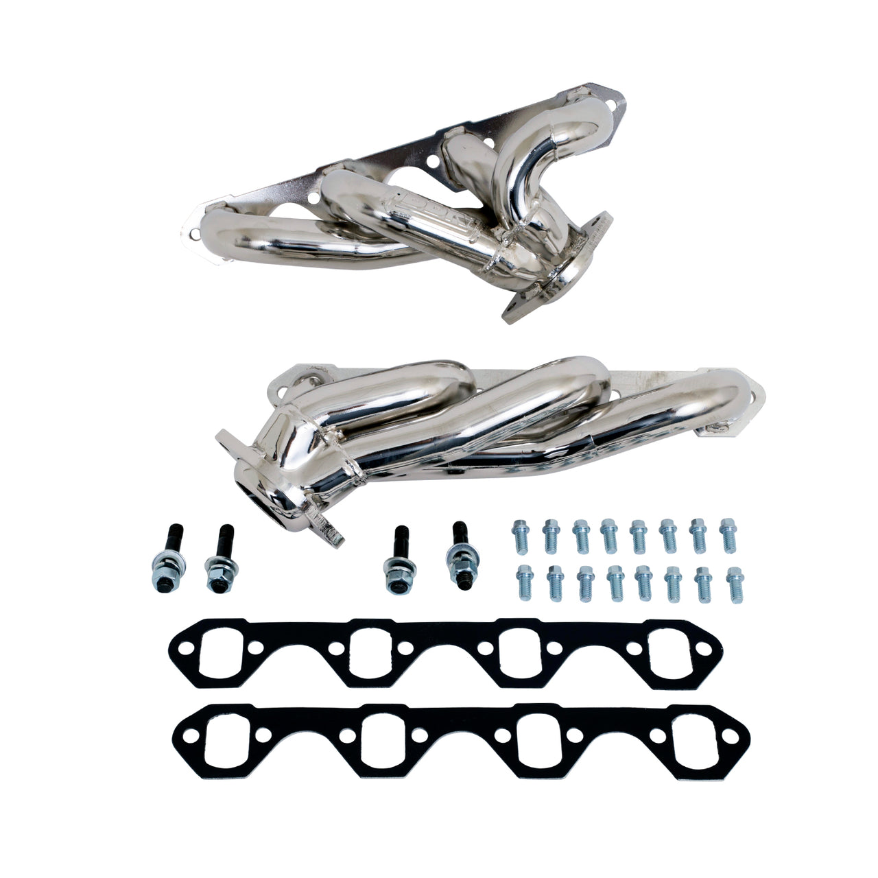 1987-1995 FORD F150 302 1-5/8 SHORTY HEADERS (POLISHED SILVER CERAMIC)