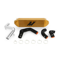 Thumbnail for Mishimoto 2013+ Ford Focus ST Gold Intercooler w/ Polished Pipes