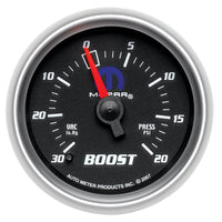 Thumbnail for Autometer Mopar 52.4mm 30 Hg/20 PSI Vacuum/Boost Gauge