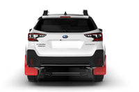 Thumbnail for Rally Armor 20-22 Subaru Outback White UR Mud Flap w/ Black Logo