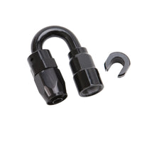 Thumbnail for Russell Performance 3/8in SAE Quick Disc Female to -6 Hose Black 180 Degree Hose End