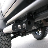 Thumbnail for N-Fab RKR Rails 97-06 Jeep Wrangler TJ/BJ 2 Door All - Tex. Black - 1.75in - w/ Detachable Steps