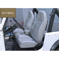 Thumbnail for Rugged Ridge High-Back Front Seat Reclinable Nutmeg 76-02 CJ&Wran