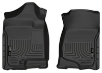 Thumbnail for Husky Liners 07-14 Cadillac Escalade ESV/EXT Weatherbeater Black Front Floor Liners