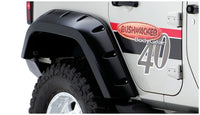 Thumbnail for Bushwacker 07-18 Jeep Wrangler Unlimited Max Pocket Style Flares 2pc Extended Coverage - Black