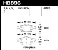 Thumbnail for Hawk 16-18 Ford Focus HPS 5.0 Rear Brake Pads