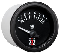 Thumbnail for Autometer Stack 52mm 0-7 Bar M10 (M) Electric Oil Pressure Gauge - Black
