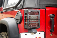 Thumbnail for Rugged Ridge 07-18 Jeep Wrangler JK Black Elite Tail Light Guards