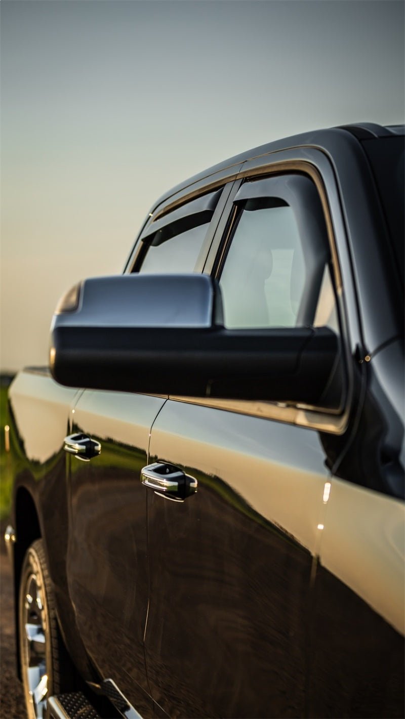 EGR 2019 Dodge Ram 1500 Quad Cab SlimLine In-Channel WindowVisors Set of 4 - Dark Smoke