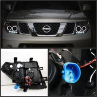 Thumbnail for Spyder Nissan Frontier 05-08 Projector Headlights LED Halo LED Smke PRO-YD-NF05-HL-SM