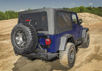 Thumbnail for Rampage 04-06 Jeep Wrangler(TJ) Unlimited OEM Replacement Soft Upper Doors - Black Denim