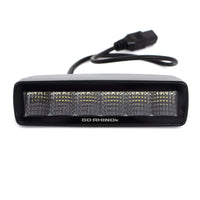 Thumbnail for Go Rhino Xplor Blackout Series Sixline LED Flood Light Kit (Surface/Threaded Stud Mnt) - Blk (Pair)