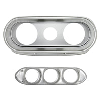 Thumbnail for Autometer 62-65 Chevy Nova (Fits 2 3-3/8in.& 4 2-1/16in. Instruments) Gauge Mount Direct Fit Silver