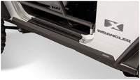 Thumbnail for Bushwacker 07-18 Jeep Wrangler Trail Armor Rocker Panel and Sill Plate Cover - Black