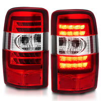 Thumbnail for ANZO 2000-2006 Chevrolet Tahoe LED Tail Lights w/ Red Lens Chrome Housing